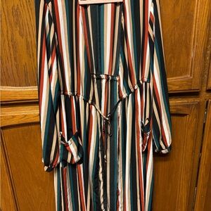 Torrid Multicolor Striped Cardigan